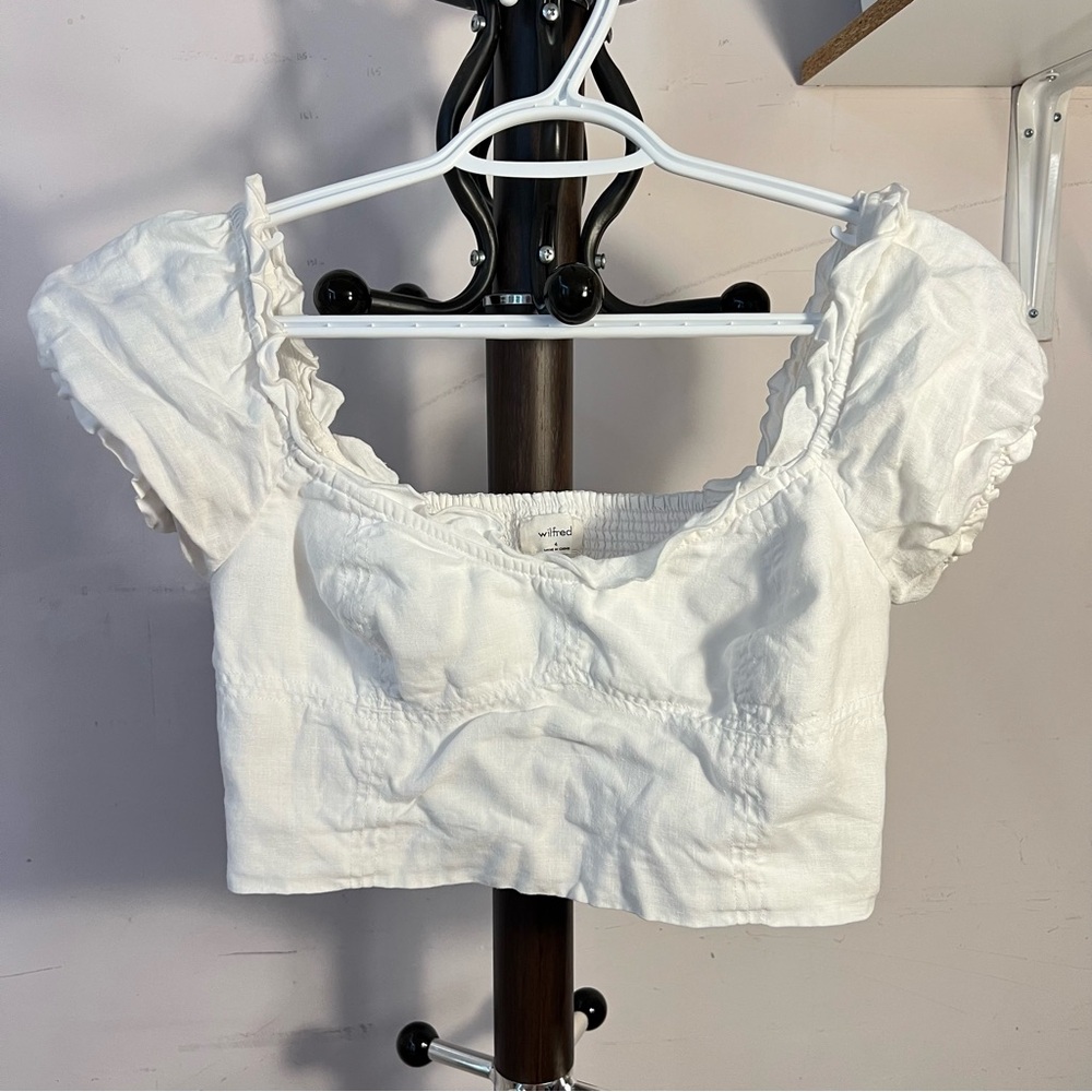 3/$20 aritzia wilfred crop top